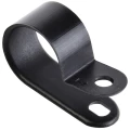 Изображение товара Скоба крепежная IEK диаметр - 15.8мм, цвет - черный, материал - нейлон, упаковка - 50шт. USK11-16-050-K02