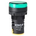 Изображение товара Лампа сигнальная КЭАЗ AD22DS диаметр отверстия – 22 мм, LED 230В, IP40, цвет – зеленый