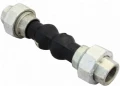 Изображение товара Компенсатор резиновый антивибрационный Китай 1/2″ Ду15 Ру16, внутренняя резьба, корпус - EPDM, L=200 мм