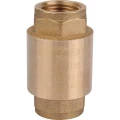 Изображение товара Клапан обратный STOUT 1/2″ Ду15 Ру25 муфтовый, пружинный, корпус - латунь, диск - латунь, уплотнение - NBR