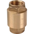 Изображение товара Клапан обратный STOUT 3/4″ Ду20 Ру25 муфтовый, пружинный, корпус - латунь, диск - латунь, уплотнение - NBR