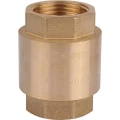 Изображение товара Клапан обратный STOUT 1″ Ду25 Ру12 муфтовый, пружинный, корпус - латунь, диск - полимер, уплотнение - NBR