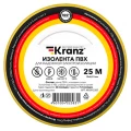 Изображение товара Изолента самозатухающая KRANZ 19 мм x 25 м желто-зеленая