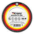 Изображение товара Изолента KRANZ самозатухающая 15 мм x 20 м белая для электромонтажных работ