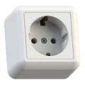 Изображение товара Розетка Кунцево-Электро Оптима РА16-376 с защитным контактом и шторками