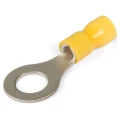 Изображение товара Наконечник кольцевой КВТ НКИ 6.0-8 изолированный, сечение 2.5-6 мм2, диаметр кольца 8.4 мм, материал - медь, цвет - желтый