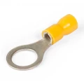 Изображение товара Наконечник кольцевой КВТ НКИ 6.0-10 изолированный, сечение 2.5-6 мм2, диаметр кольца 10.5 мм, материал - медь, цвет - желтый