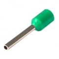Изображение товара Наконечник втулочный КВТ НШВИ 0.34-8 штыревой изолированный, сечение 0.34 мм2, длина контакта 8 мм, материал - медь, цвет - зеленый