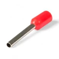 Изображение товара Наконечник втулочный КВТ НШВИ 1.0-12 штыревой изолированный, сечение 1.0 мм2, длина контакта 12 мм, материал - медь, цвет - красный