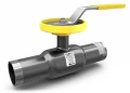 Изображение товара Кран шаровой LD КШ.Ц.П.Regula 040.040.Н/П.02 Ду40 Ру40 стандартнопроходной, цельносварной, двухходовой, углеродистая сталь 20, уплотнение - PTFE, под приварку, ручка-рычаг