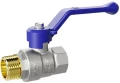 Изображение товара Кран шаровой LD Pride 47.32.В-Н.Р (blue) 1 1/4″ Ду32 Ру25 стандартнопроходной, двухходовой, латунь ЛС59-1, уплотнение - PTFE, внутренняя резьба / наружная резьба, ручка-рычаг синий