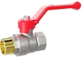 Изображение товара Кран шаровой LD Pride 47.50.В-Н.Р (red) 2″ Ду50 Ру25 стандартнопроходной, двухходовой, латунь ЛС59-1, уплотнение - PTFE, внутренняя резьба / наружная резьба, ручка-рычаг, красный