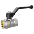 Изображение товара Кран шаровой LD Pride 47.32.В-В.Р 1 1/4″ Ду32 Ру25 стандартнопроходной, двухходовой, латунь ЛС59-1, уплотнение - фторопласт Ф-4, внутренняя резьба, ручка-рычаг
