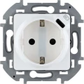 Изображение товара Розетка Legrand Inspiria комбинированная 1-местная для скрытой установки 16А USB Type-C 5В 1,5А IP20 с заземлением, без шторок, механизм, белая