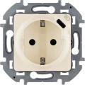 Изображение товара Розетка Legrand Inspiria комбинированная 1-местная для скрытой установки 16А USB Type-C 5В 1,5А IP20 с заземлением, без шторок, механизм, слоновая кость