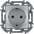 Изображение товара Розетка Legrand Inspiria 1-местная скрытая IP20 заземление со шторками алюминий