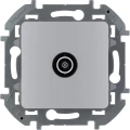 Изображение товара Розетка Legrand Inspiria TV 1-местная для скрытой установки IP21 5-862 мГц 10 дБ, оконечная, с вилкой TV, механизм, алюминий
