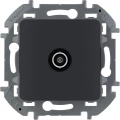 Изображение товара Розетка Legrand Inspiria TV 1-местная для скрытой установки IP21 5-862 мГц 10 дБ, оконечная, с вилкой TV, механизм, антрацит