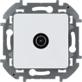 Изображение товара Розетка Legrand Inspiria TV 1-местная для скрытой установки IP21 5-862 мГц 10 дБ, оконечная, с вилкой TV, механизм, белая