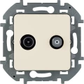 Изображение товара Розетка Legrand Inspiria TV/Спутник 1-местная для скрытой установки IP20 с вилкой TV с топологией звезда, механизм, слоновая кость