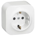 Изображение товара Розетка Legrand Quteo 1-местная для открытой установки 16А IP20 белая Россия
