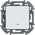 Изображение товара Переключатель Legrand INSPIRIA скрытый, количество клавиш - 1 шт, номинальный ток - 10А, степень защиты - IP20, с подсветкой, механизм, цвет - белый