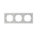 Изображение товара Рамка LEZARD Vesna 3П горизонтальная IP20 пластик платина