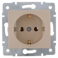 Изображение товара Розетка LEZARD Karina 1-местная скрытая установка с заземлением кремовая