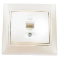 Изображение товара Розетка компьютерная LEZARD Mira 1-местная скрытая установка RJ45 IP20