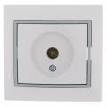 Изображение товара Розетка телевизионная проходная LEZARD Mira скрытой установки IP20 серый металлик