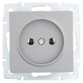 Изображение товара Розетка LEZARD Vesna 1-местная скрытая установка без заземления Платина
