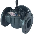 Изображение товара Клапан запорно-регулирующий MUT VDF3 Ду32 Ру6 Kvs 60, трехходовой, смесительный, поворотный, корпус - чугун, присоединение - фланцевое