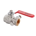 Изображение товара Кран шаровой MVI BV.630 3/4″ Ду20 Ру25 полнопроходной, двухходовой, латунь, никелированный, уплотнение - PTFE, внутренняя резьба, ручка-рычаг, с дренажем и воздухоотводчиком