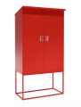 Изображение товара Шкаф для пожарной колонки КПА закрытый, красный