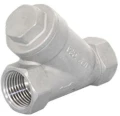 Изображение товара Клапан обратный NewKey NK-YC 2″ Ду50 Ру63 муфтовый, пружинный, корпус - нержавеющая сталь AISI316(CF8M), диск - нержавеющая сталь, уплотнение - PTFE