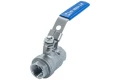 Изображение товара Кран шаровой NewKey NK-BMLf/4 1 1/4″ Ду32 Ру40 полнопроходной, двухходовой, нержавеющая сталь AISI304, уплотнение - PTFE, внутренняя резьба, рукоятка, с фиксатором
