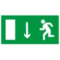 Изображение товара Знак НПО ПУЛЬС E10 «Указатель двери эвакуационного выхода (левосторонний)» на самоклеящейся фотолюминесцентной пленке на пластиковой основе, 150х300мм