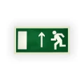 Изображение товара Знак НПО ПУЛЬС E12 «Направление к эвакуационному выходу прямо (слева)» на самоклеящейся фотолюминесцентной пленке на пластиковой основе, 150х300мм