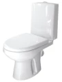 Изображение товара Унитаз-компакт Оскольская Керамика Леда Премиум белый (арматура, дюропластовое сиденье с функцией мягкого закрывания, гофра, косой выпуск)
