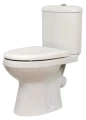 Изображение товара Унитаз-компакт Оскольская Керамика Лорена Премиум белый (арматура, дюропластовое сиденье с функцией мягкого закрывания, гофра, косой выпуск)
