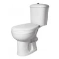 Изображение товара Унитаз-компакт Оскольская Керамика Дора Комфорт белый (арматура, гофра и сиденье с микролифтом, косой выпуск)