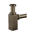 Изображение товара Сифон для умывальника Орио CB-405 1 1/4″x32 бутылочный, без выпуска, с прямой трубой диаметром 32 мм, цвет - бронза