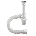 Изображение товара Сифон для умывальника бутылочный Орио A-32059 1 1/4" с гофрой и удлиненным патрубком