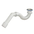 Изображение товара Сифон для поддона трубный Орио А-42587 1 1/2 с переходной трубкой 45° нержавеющая решетка