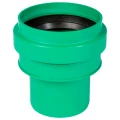 Изображение товара Переход Ostendorf KG2000US Дн110 на гладкий конец керамической трубы, безнапорный для наружной канализации, зелёный