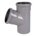 Изображение товара Тройник Ostendorf HTEA Дн50х40 67° безнапорное давление, PP-H полипропиленовый, серый