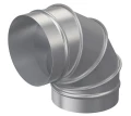 Изображение товара Отвод ERA OTG Дн100 угол 90 градусов для круглых каналов из оцинкованной стали