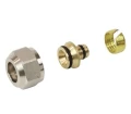 Изображение товара Евроконус РОС 3/4″ Ду16x2.2, материал - латунь, тип присоединения - обжимной, с накидной гайкой, для труб PE-X