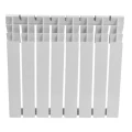 Изображение товара Радиатор алюминиевый Ogint Plus AL 8 секций, боковое подключение, белый