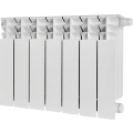 Изображение товара Радиатор биметаллический STOUT Titan Ventil 500 SRB-3320-050007, 570х560мм, теплоотдача - 1386Вт, подключение - нижнее правое, цвет - белый RAL 9016